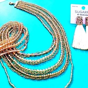 Nwt A New Day Chain, Beaded Multi-Strand Necklace